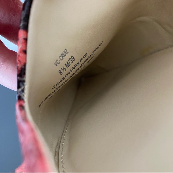 Vince Camuto Pink Snakeskin Loafers - Picture 11 of 11